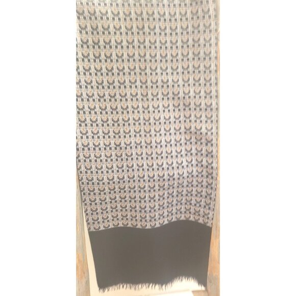 Vintage Lanvin Paris Silk Scarf with Fringe - Picture 4 of 8